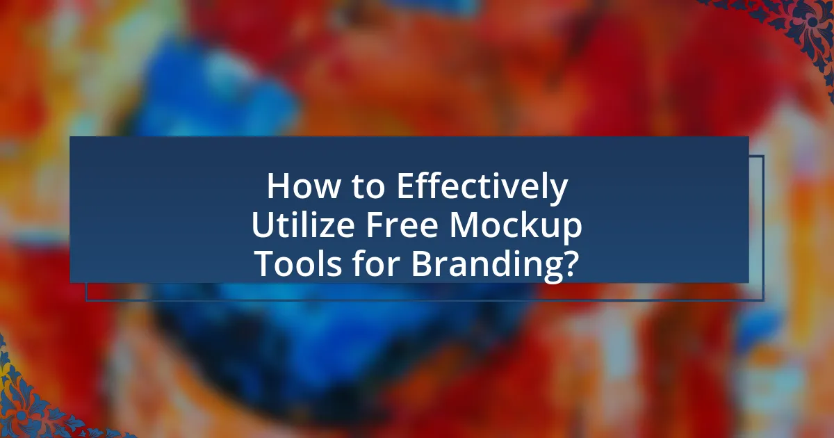 How to Effectively Utilize Free Mockup Tools for Branding?