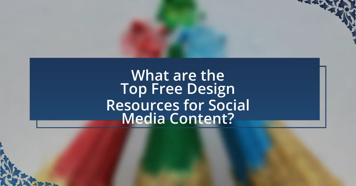 What are the Top Free Design Resources for Social Media Content?